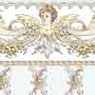 Dollhouse Miniature Wallpaper: St Elizabeth, Blue